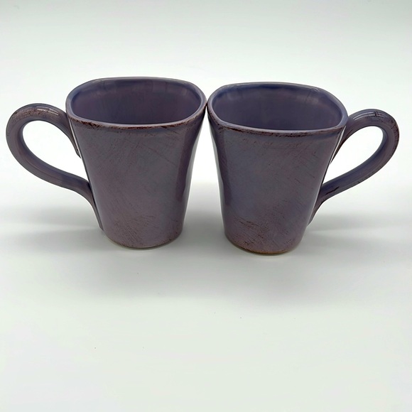 Neiman Marcus Ceramiche Toscane Distressed Mugs - Lavender & Purple (Set of 4) - Picture 2 of 16